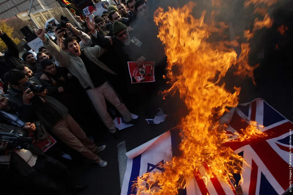 Iranian Demonstrators Break In To British Embassy In Tehran