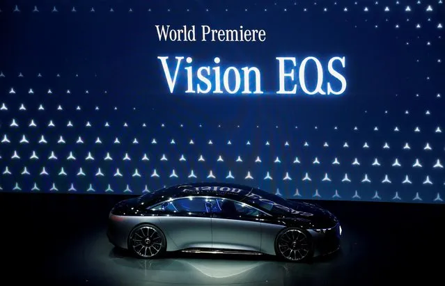 Mercedes-Benz Vision EQS is pictured at the 2019 Frankfurt Motor Show (IAA) in Frankfurt, Germany, September 10, 2019. (Photo by Ralph Orlowski/Reuters)