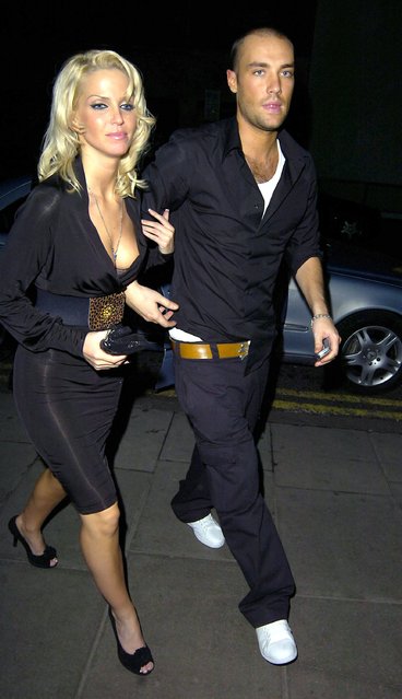 Sarah Harding from Girls Aloud and Calum Best during Calum Best and Sarah Harding Sighting at the Sanderson Hotel in London - December 8, 2005 in London. The Girls Aloud star has died at the age of 39, her mother has said in a post on Instagram. Issue date: Sunday September 5, 2021. (Photo by Mu Kei/FilmMagic)