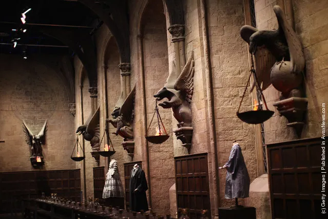 A general view of the 'Great Hall' at the new Harry Potter Studio Tour at Warner Brothers Leavesden Studios