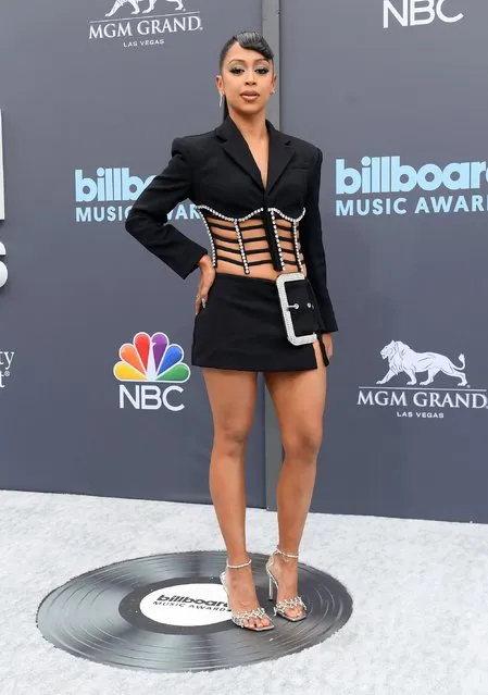 American actress and television host Liza Koshy attends the 2022 Billboard Music Awards at MGM Grand Garden Arena on May 15, 2022 in Las Vegas, Nevada. (Photo by Bryan Steffy/WireImage)