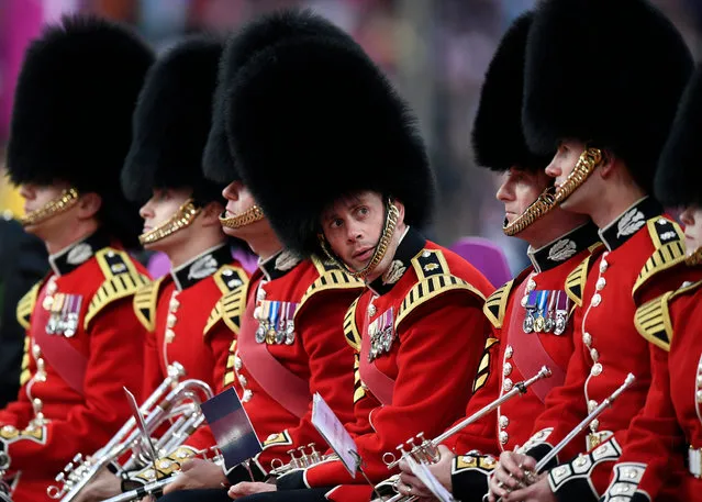 The band of the Scots Guards during the London 2017 IAAF World Championships in London, Britain, 08 August 2017. (Photo by Franck Robichon/EPA)