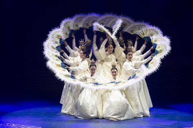 Korean artists perform during the Asian Football Association (AFC) Annual Awards 2023 ceremony in Seoul, South Korea, 29 October 2024. (Photo by Jeon Heon-Kyun/EPA/EFE)