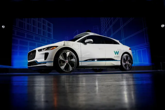 A Jaguar I-PACE self-driving car is pictured during its unveiling by Waymo in the Manhattan borough of New York City, New York, U.S., March 28, 2018. (Photo by Brendan McDermid/Reuters)