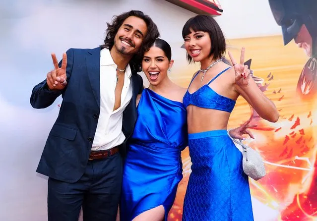 Michael Cimino, Amanda Diaz and Xochitl Gomez attend the world premiere of “The Flash”, in Hollywood, Los Angeles, California, U.S., June 12, 2023. (Photo by Mike Blake/Reuters)