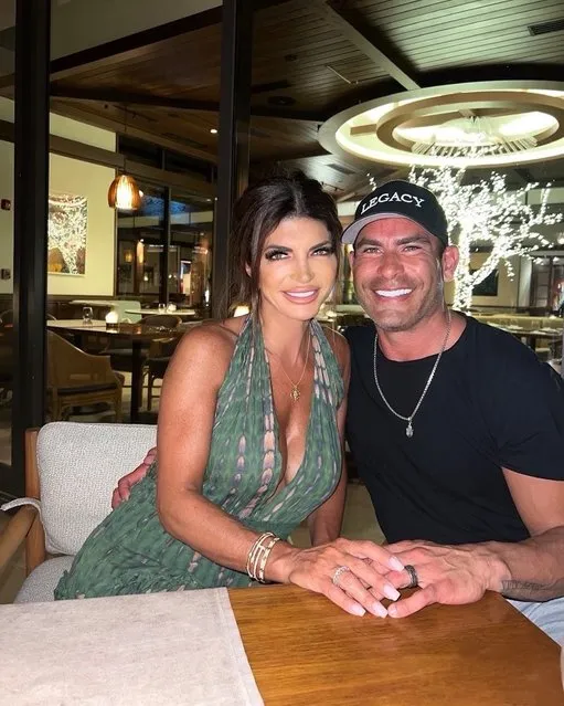 American TV personality Teresa Giudice in the second decade of June 2023 says she's “always happy” with husband Luis Ruelas by her side. (Photo by teresagiudice/Instagram)