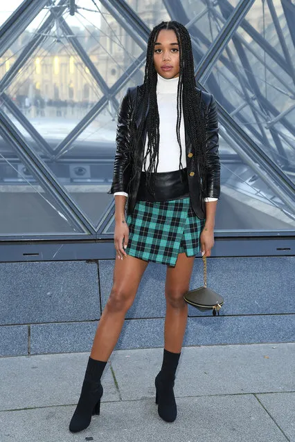 Laura Harrier attends the Louis Vuitton show as part of the Paris Fashion Week Womenswear Fall/Winter 2019/2020  on March 05, 2019 in Paris, France. (Photo by Pascal Le Segretain/Getty Images)