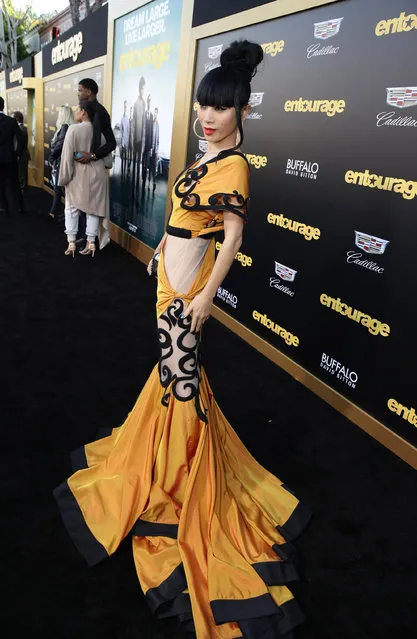 Bai Ling seen at Warner Bros. Premiere of "Entourage" held at Regency Village Theatre on Monday, June 1, 2015, in Westwood, Calif. (Photo by Eric Charbonneau/Invision for Warner Bros./AP Images)