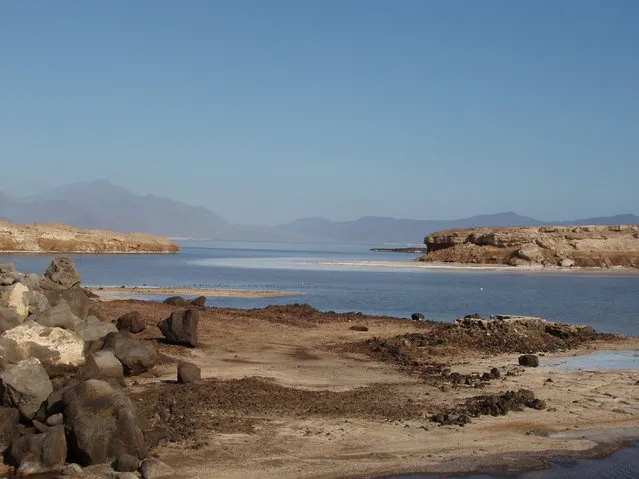 Lake Assal Crater Lake In The Central Djibouti