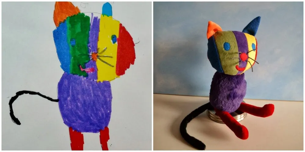 Artist Wendy Tsao Transforms Kids Drawings Into Plush Toys