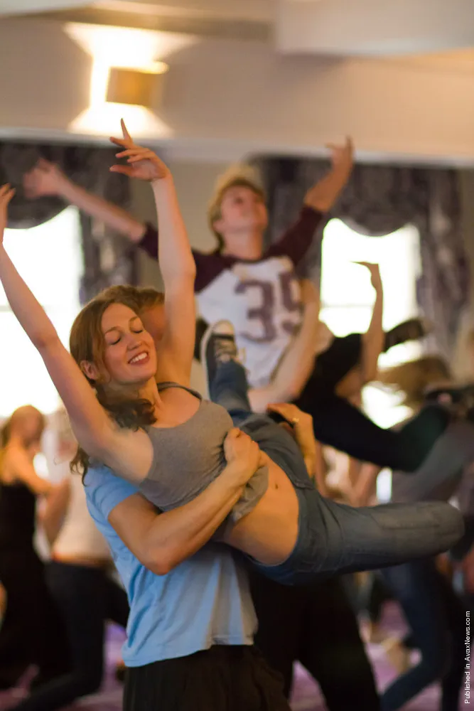 146 West End Stars Hold A Flashmob In Trafalgar Square. Part II