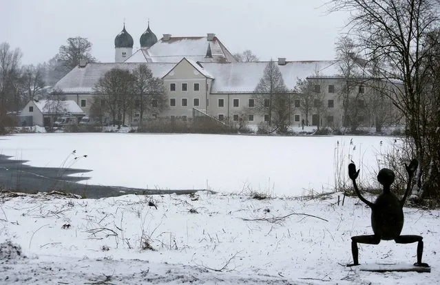 A general view of the conference building before the arrival of Bavarian state premier and leader of the Christian Social Union (CSU) Horst Seehofer, at “Kloster Seeon” in Seeon, southern Germany, January 4, 2017. (Photo by Michaela Rehle/Reuters)
