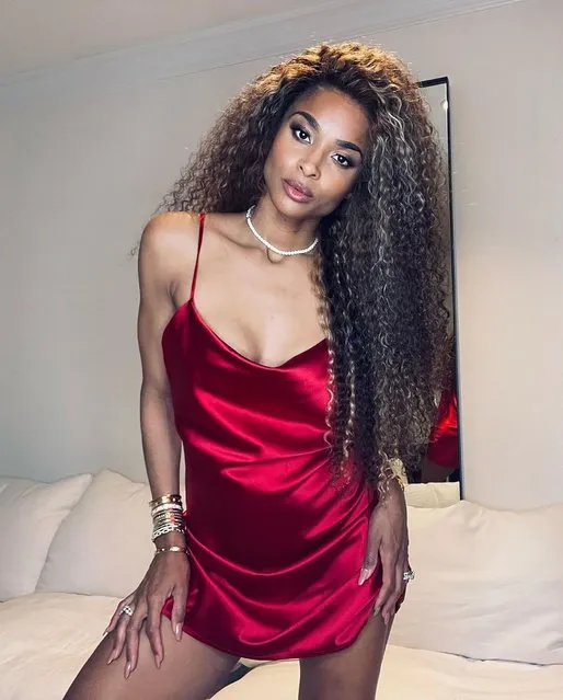 American singer Ciara Princess Wilson is red-hot in her latest Instagram photo, taken at the very end of December 2021. (Photo by ciara/Instagram)