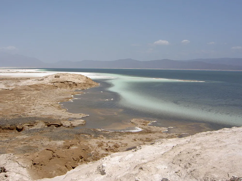 Lake Assal Crater Lake in the Central Djibouti