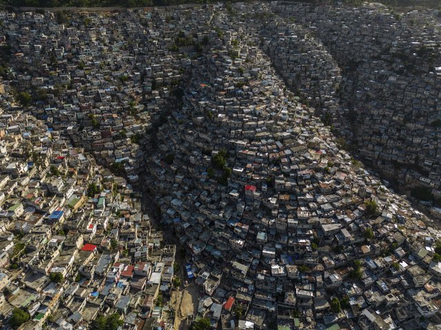 Houses sit on the slopes of the Jalousie neighborhood in Port-au-Prince, Haiti, Monday, May 13, 2024. (Photo by Ramon Espinosa/AP Photo)