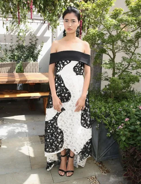 A model poses at Sachin & Babi Presentation during Spring 2016 New York Fashion Week on September 9, 2015 in New York City. (Photo by Robin Marchant/Getty Images)