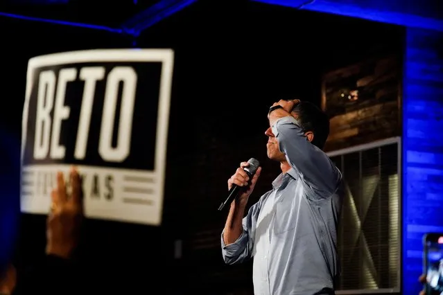 Texas gubernatorial candidate Beto O’Rourke gives a concession speech after the Texas gubernatorial election was called for incumbent Greg Abbott in the U.S. midterm elections in El Paso, Texas, U.S., November 8, 2022. (Photo by Paul Ratje/Reuters)