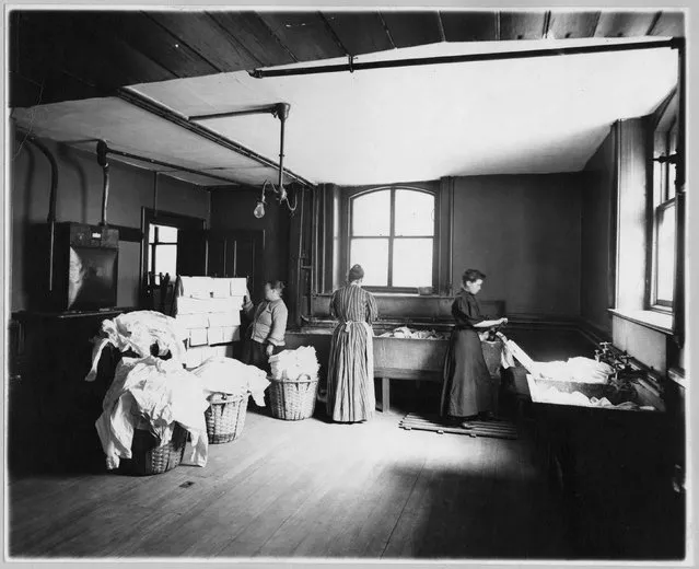 Women work at a laundry, circa 1905, in this Library of Congress handout photo. (Photo by Reuters/Bain Collection/Library of Congress)