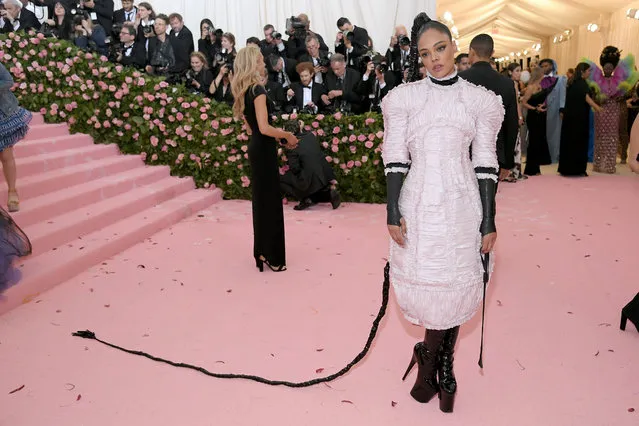 Tessa Thompson attends The 2019 Met Gala Celebrating Camp: Notes on Fashion at Metropolitan Museum of Art on May 06, 2019 in New York City. (Photo by Neilson Barnard/Getty Images)