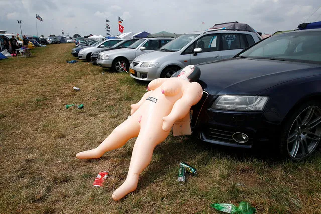 A sеx toy is pictured at the camp site of the world's largest heavy metal festival, the Wacken Open Air 2019, in Wacken, Germany on August 2, 2019. (Photo by Wolfgang Rattay/Reuters)
