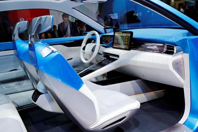 Interior of Wey S is pictured at the 2019 Frankfurt Motor Show (IAA) in Frankfurt, Germany on September 10, 2019. (Photo by Wolfgang Rattay/Reuters)