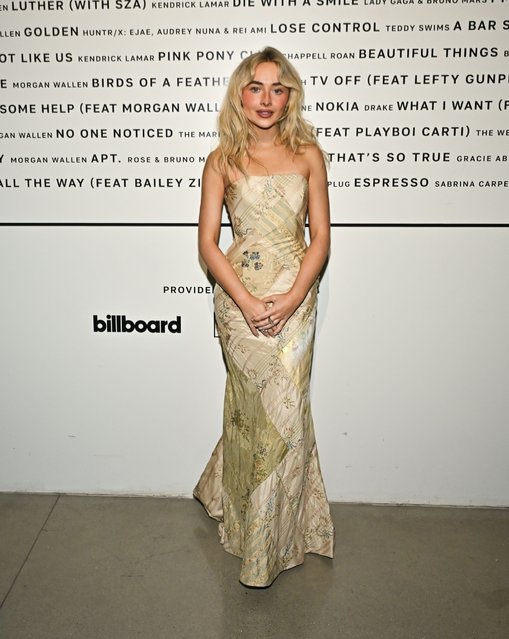 American singer Sabrina Carpenter at Variety Hitmakers 2025 Sponsored by Tik Tok on December 06, 2025 in Los Angeles, California. (Photo by Michael Buckner/Variety via Getty Images)