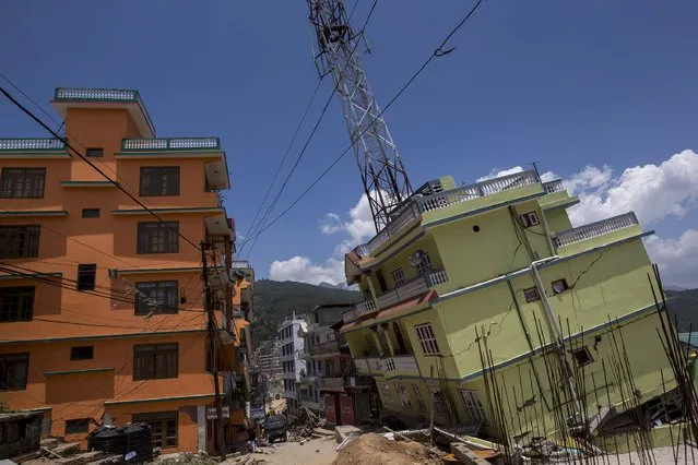 Collapsed buildings are pictured after Tuesday's earthquake at Charikot Village, in Dolakha, Nepal, May 14, 2015. (Photo by Athit Perawongmetha/Reuters)
