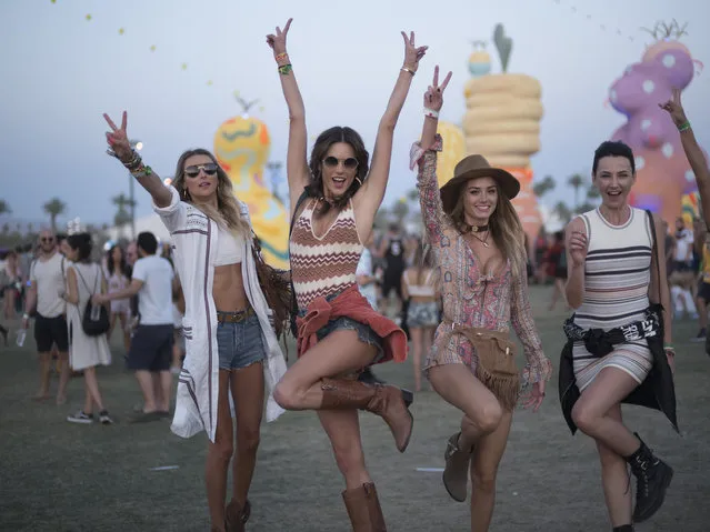 Alessandra Ambrosio seen at Coachella on April 15, 2017 in Indio, California. (Photo by Timur Emek/GC Images,)