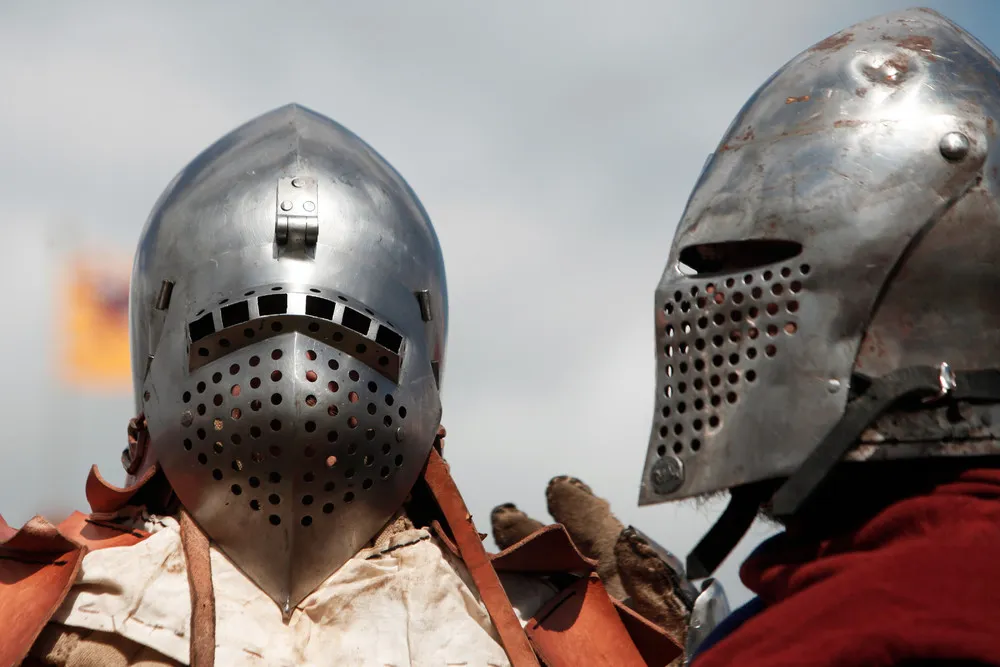 Reenactment of the Battle of Agincourt in Northern France