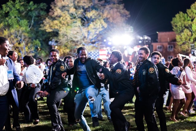 Election night with VP Kamala Harris at Howard University in Washington DC, United States on November 5, 2024. (Photo by Shedrick Pelt for The Washington Post)
