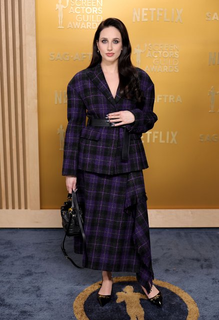 British actress Harriet Cains attends the 31st Annual Screen Actors Guild Awards at Shrine Auditorium and Expo Hall on February 23, 2025 in Los Angeles, California.  (Photo by Neilson Barnard/Getty Images)