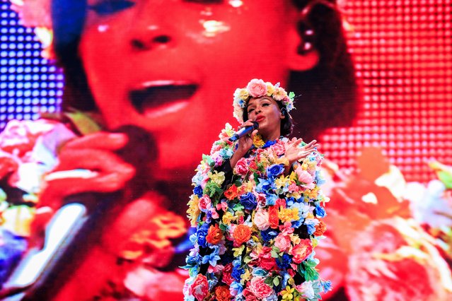 The American singer Janelle Monáe performs at the Øyafestivalen 2024 music festival in Oslo, Norway on August 8, 2024. (Photo by Per Ole Hagen/Redferns)