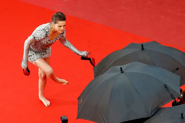 Kristen Stewart, member of the 71st Cannes Film Festival Jury, arrives for the screening of “BlacKkKlansman”, May 14, 2018. (Photo by Eric Gaillard/Reuters)