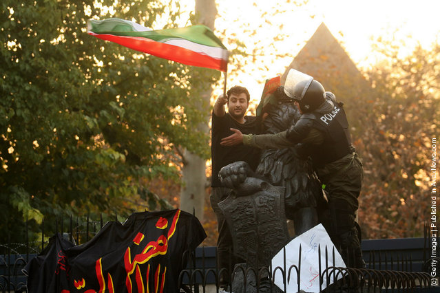 Iranian Demonstrators Break In To British Embassy In Tehran