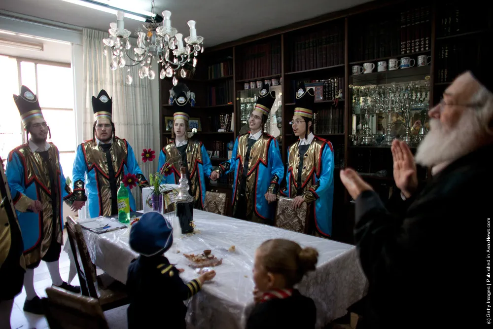Ultra-Orthodox Jews Celebrate Purim
