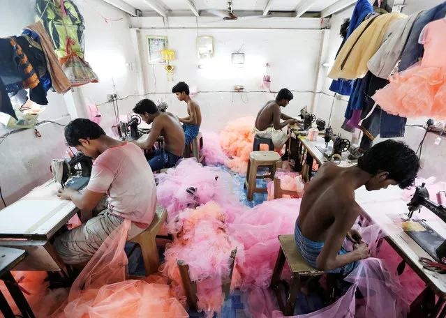 Employees work inside a garment factory in Mumbai, India, June 1, 2016. (Photo by Danish Siddiqui/Reuters)