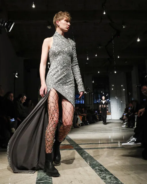 The Monse collection is modeled during Fashion Week, Friday, February 7, 2020, in New York. (Photo by John Minchillo/AP Photo)