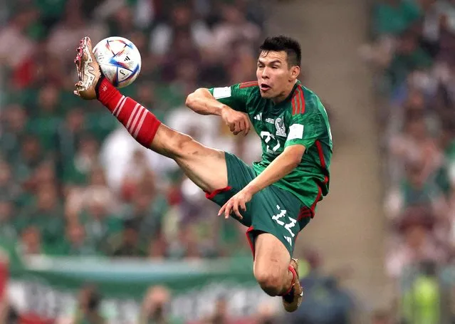 Hirving Lozano of Mexico in action during the FIFA World Cup Qatar 2022 Group C match between Saudi Arabia and Mexico at Lusail Stadium on November 30, 2022 in Lusail City, Qatar. (Photo by Amr Abdallah Dalsh/Reuters)