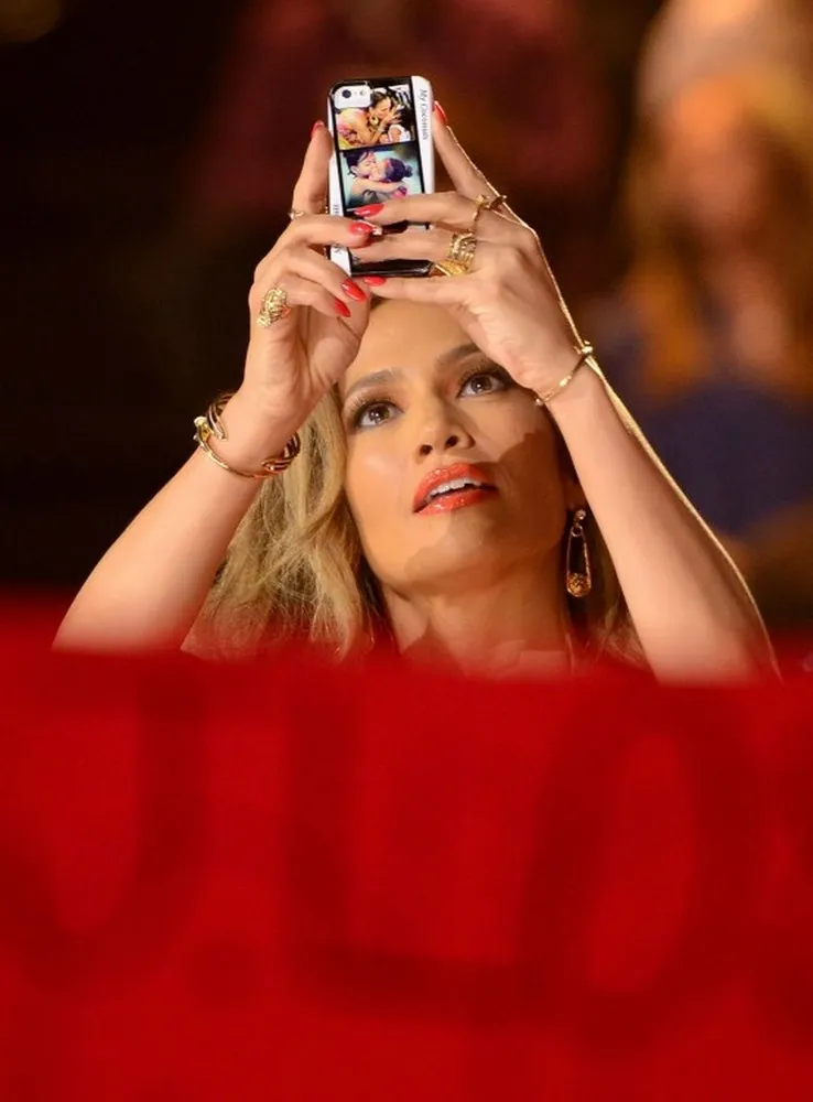 Celebrities Caught Taking Selfies 