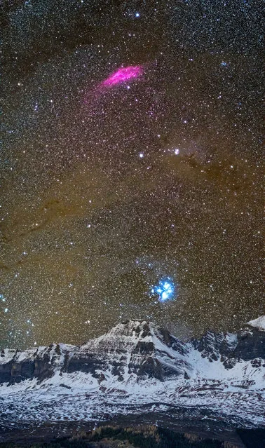 North American Nebula and Pleiades. (Photo by Sandro Casutt/Caters News)