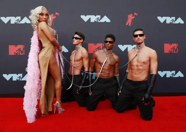 Nikita Dragun attends the 2019 MTV Video Music Awards at Prudential Center on August 26, 2019 in Newark, New Jersey. (Photo by Caitlin Ochs/Reuters)