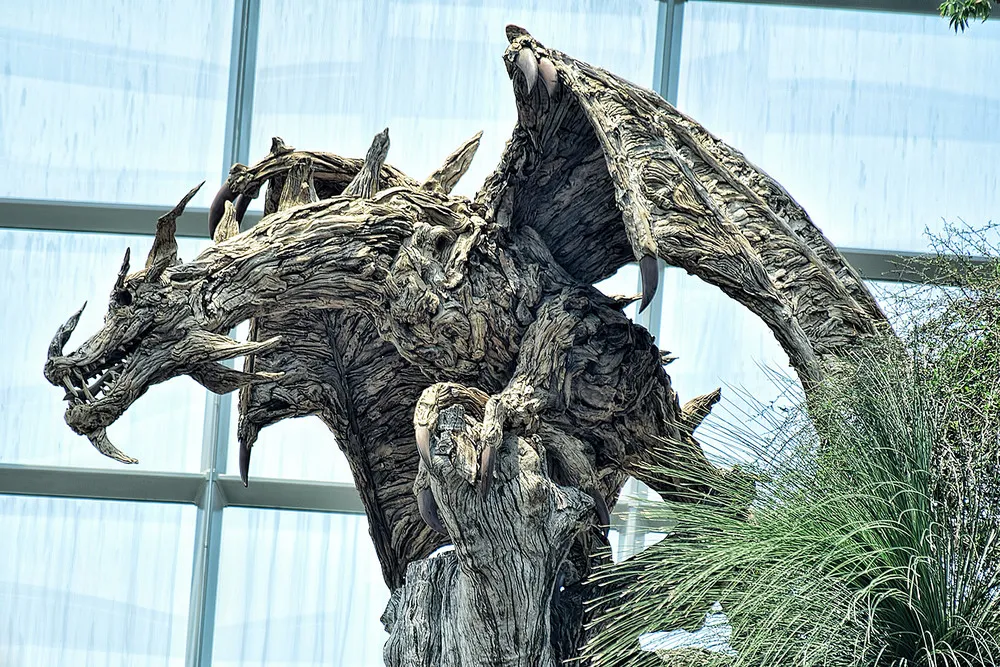 Driftwood Dragons Sculptures by James Doran