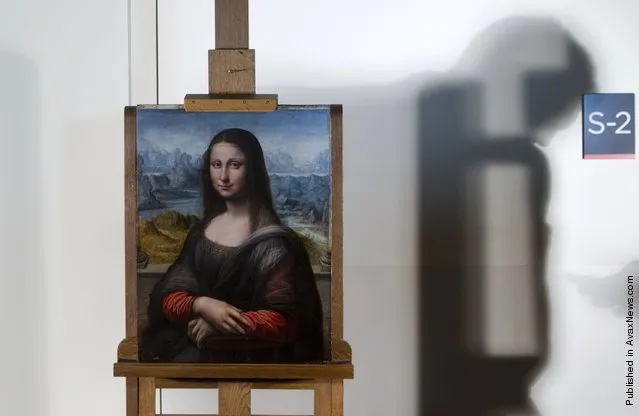 An authenticated contemporary copy of Leonardo da Vinci's Mona Lisa on display at the Prado Museum