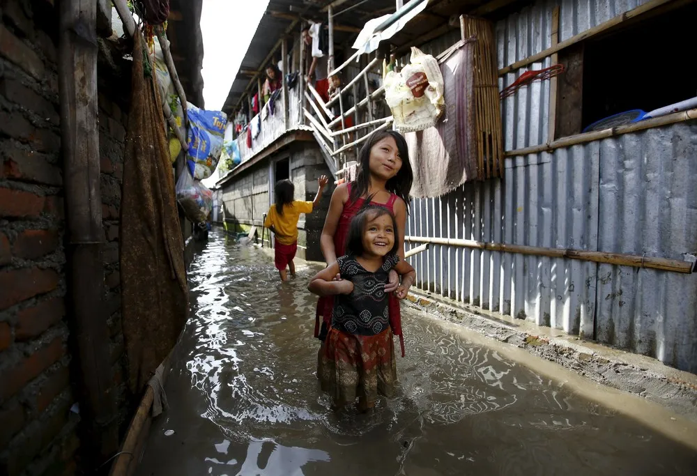 Heavy Overnight Rains Overflow Bagmati River in Kathmandu