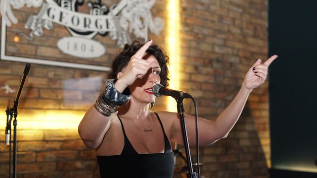 The promotion of the album Humanlike by Natasa Guberinic was held at the Black George club in Belgrade on May 14, 2025. (Photo by M.P./ATAImages)