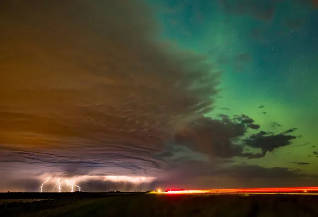 These amazing AWE-rora were captured by an intrepid photographer on a never-ending chase to capture the perfect shot. (Photo by Neil Zeller/Caters News)