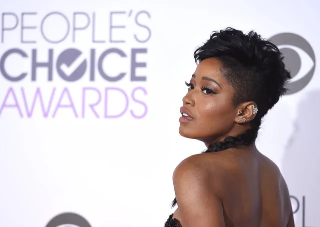 Keke Palmer arrives at the People's Choice Awards at the Microsoft Theater on Wednesday, January 6, 2016, in Los Angeles. (Photo by Jordan Strauss/Invision/AP Photo)