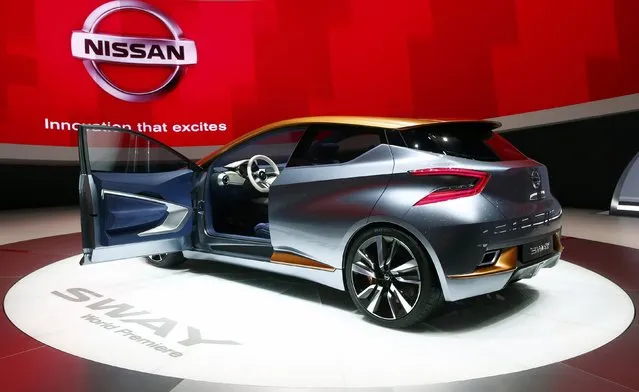 A new Nissan Sway concept car is seen during the second press day ahead of the 85th International Motor Show in Geneva March 4, 2015. REUTERS/Arnd Wiegmann   