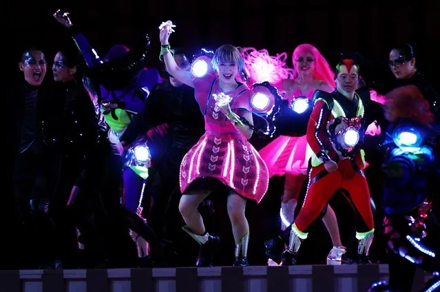 Entertainers perform during the opening ceremony of the Tokyo 2020 Paralympic Games at the Olympic Stadium on August 24, 2021 in Tokyo, Japan. (Photo by Lisi Niesner/Reuters)