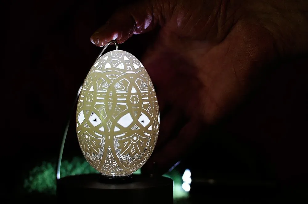 Egg Sculptures by Franc Grom